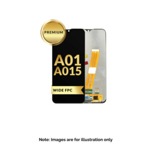 Samsung A01 2020 Screen Assembly Black Wide FPC (Premium)