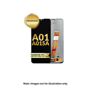 Samsung A01 2020 Screen Assembly Black Narrow Fpc (Premium)